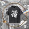 Vintage Serie Metallica Skelett Übergröße Authentisch Streetwear Unisex Gewaschenes T-Shirt (Schnell verkaufend)