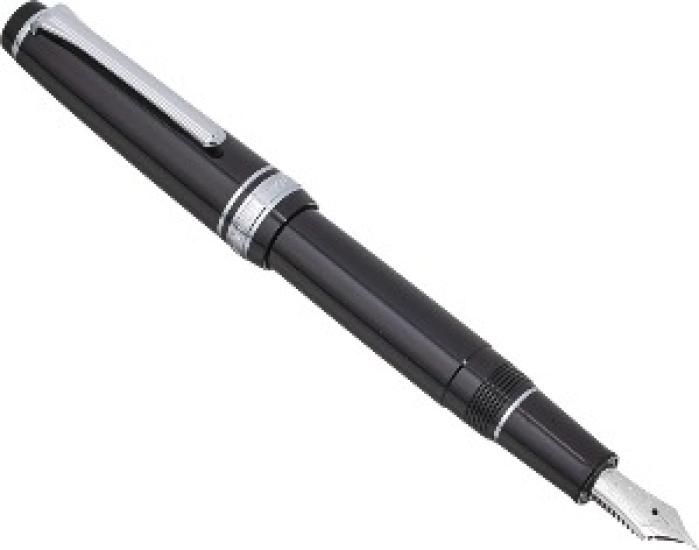 Sailor fountain Pen Professional Gear Slim Silver Black Music Nib 11-1222-920 with Converter