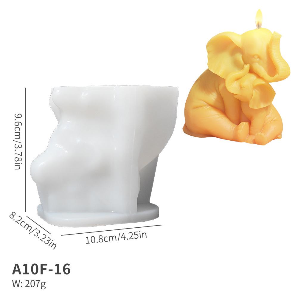 

Набор форм для ароматерапевтических свечей «Слон»: Сделай сам смоляную фигурку мамы и слоненка