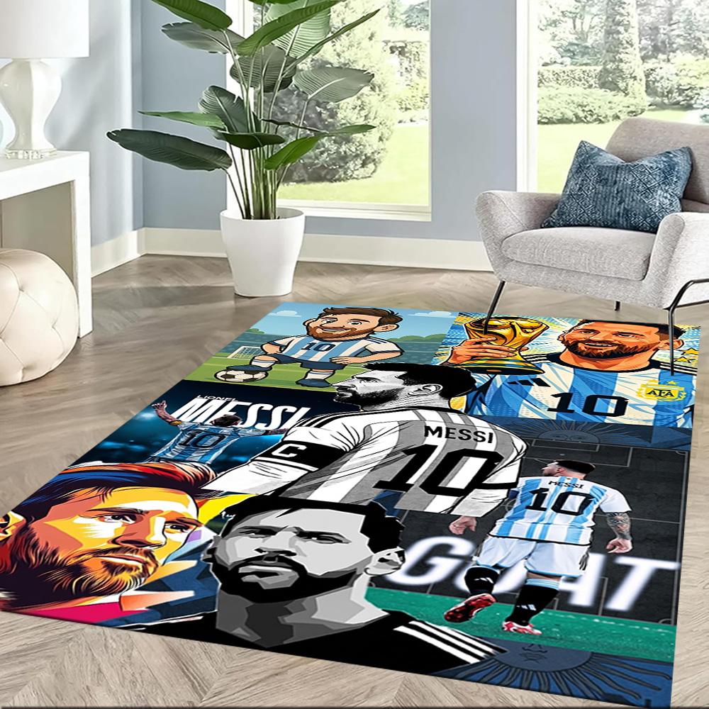 Messi 496 Floor Mat Suitable for Decorate Room Study Room Entryway Outdoor Antislip Carpet Anime Office Decor Spiritual Gift