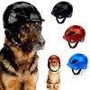 Einfarbiger Haustier-Motorradhelm Bequeme Passform Hund Reithelm Fahrradfahren