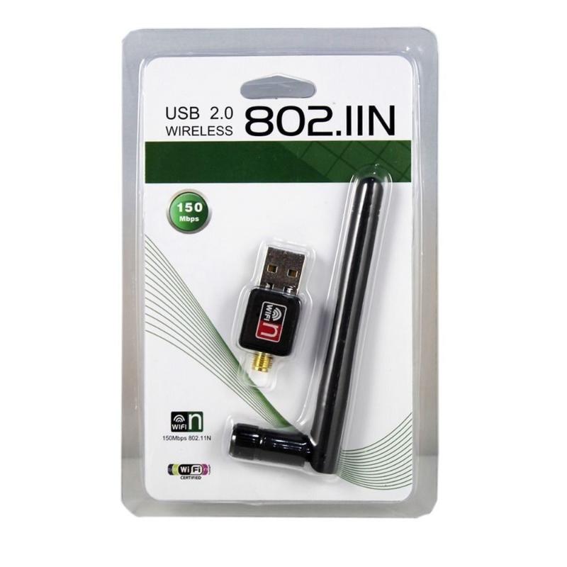 

1 Set Wi-Fi Receiver Transmitter Dongle 2Db/5Db 150Mbps Wireless Network Card Usb 2.0 802.11 B/G/N Lan Wifi Antenna Adapter A1