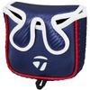 TaylorMade Austec Putter Cover Mallet, White/Navy/Red, Men's Headcover, 2015 Spring/Summer