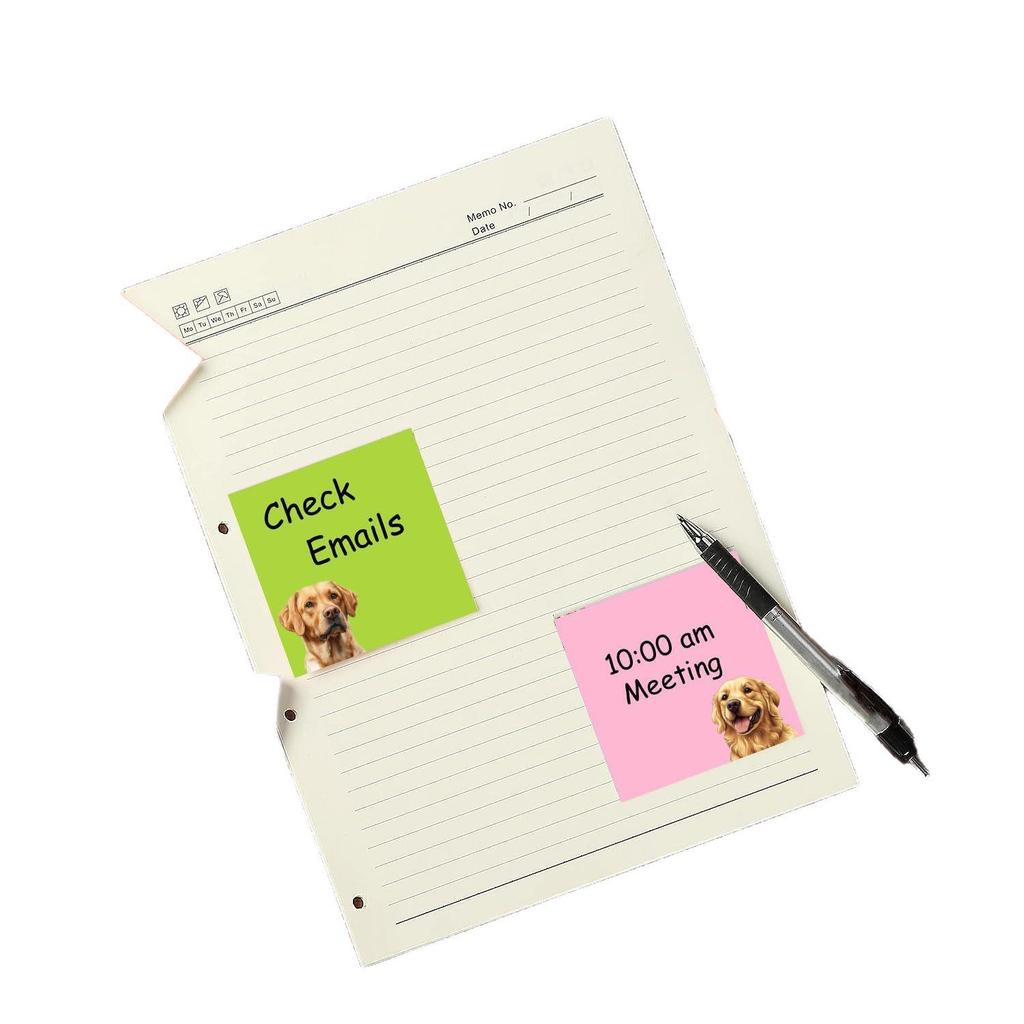 Creative Cat Sticky Notes: Strong Adhesive, Colorful Strips, Cute Small Notebook for Students
