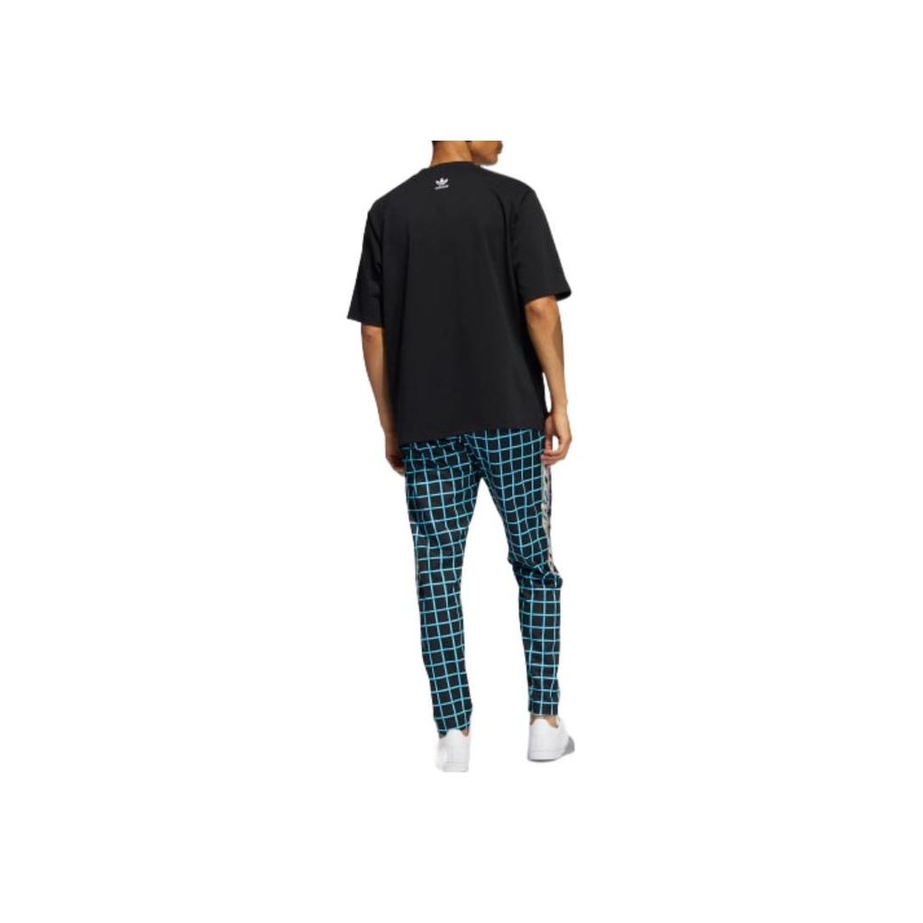 Adidas Originals Trefoil Logo Print Track Pants Unisex Bottoms Black HG6510