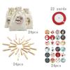 Weihnachtsgeschenk Bedruckte Blattbündeltasche Weihnachtsgeschenktüte Countdown Weihnachtsset
