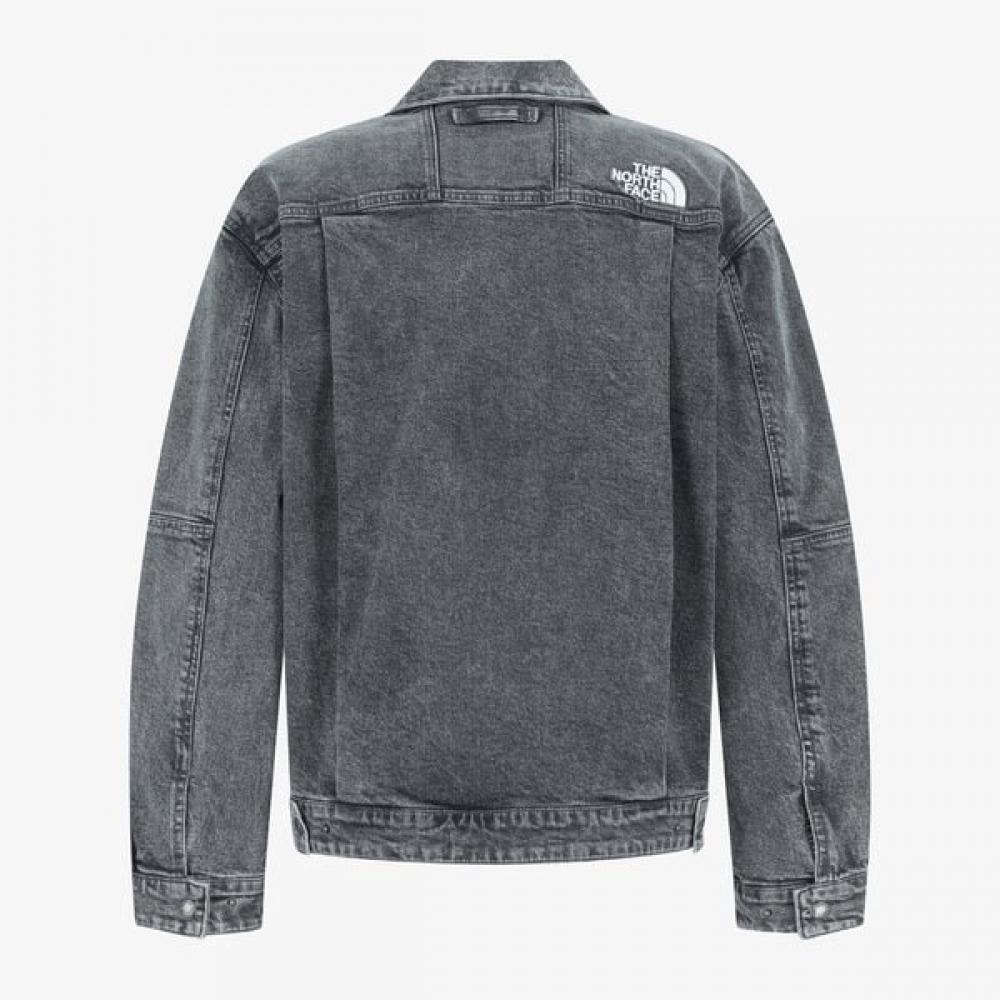 The North Face Denim Trucker Jacket Gray Nj3br53j