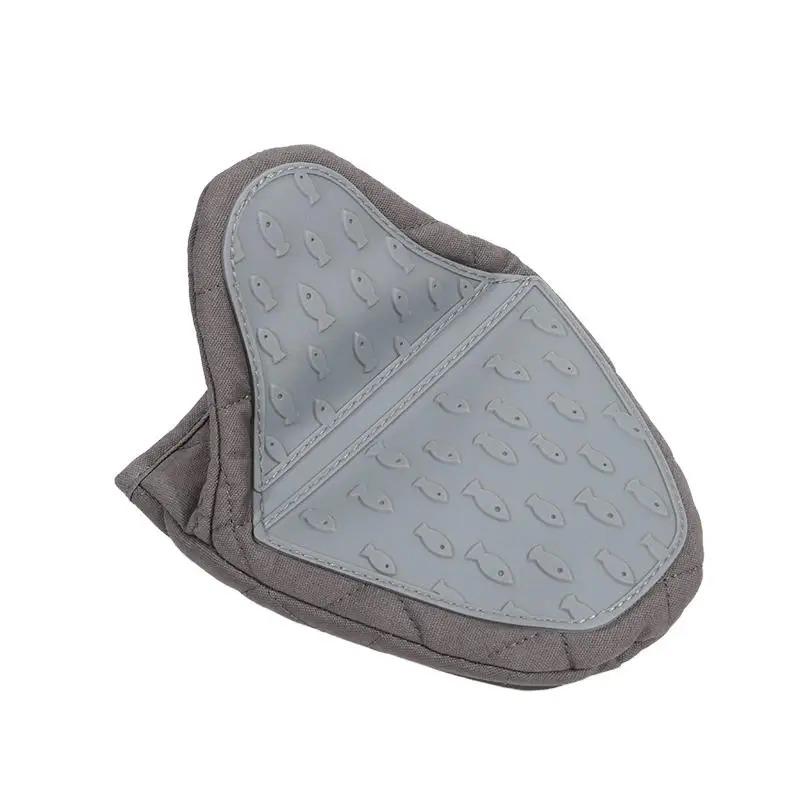 Silikon Hitzebeständige Ofenhandschuhe Topflappen Rutschfeste Küchenhandschuhe zum Kochen Backen Grillblech Schüsselhalter Handklemme