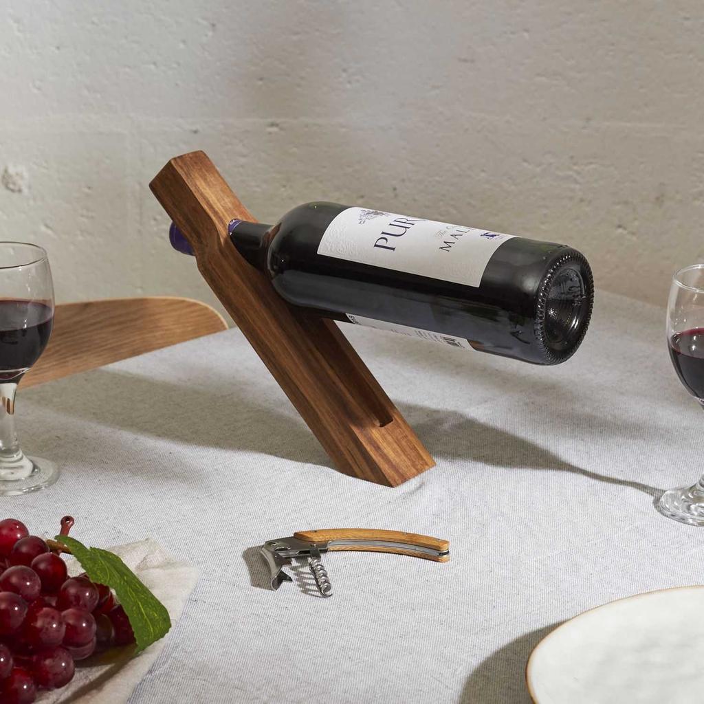 Stojak Na Wino Gravino Drewniany