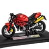 Ducati Monster 795, 1:18, Alloy Diecast Toy, Racing Model, Replica (Red)