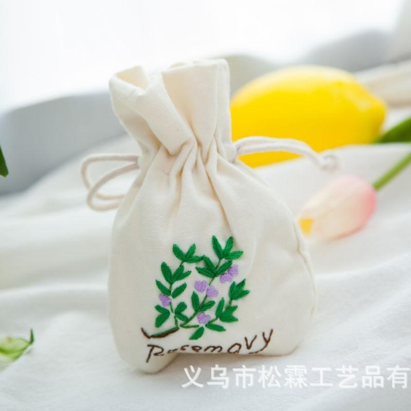 Bundle Bag Aromatherapy Bag, Handmade Diy Embroidery Material Bag, Cotton Canvas Needs To Be Embroidered And Sewn.