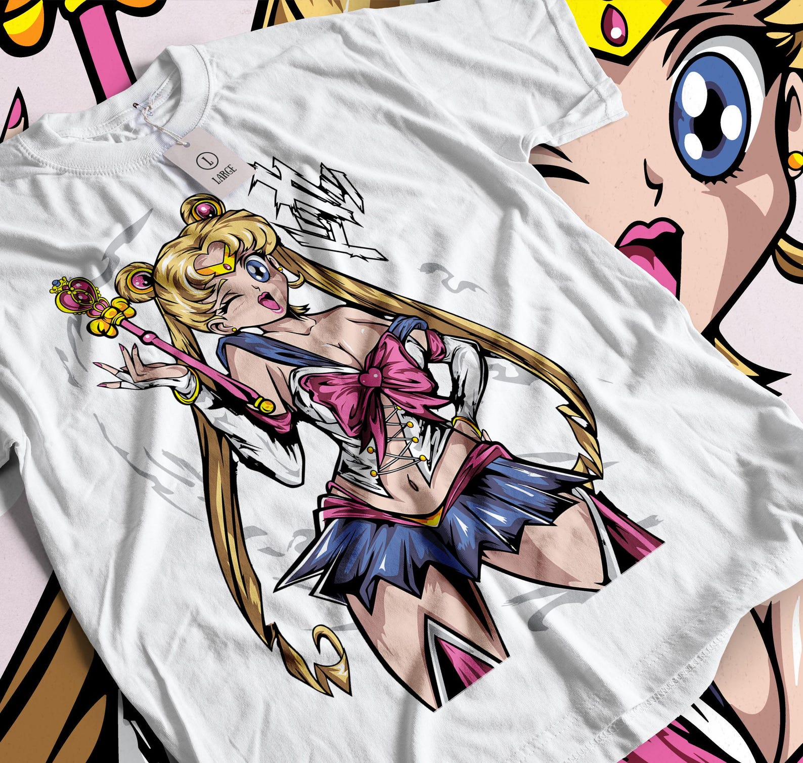 Unisex Waifu Material Anime T-Shirt, Anime Woman Shirt M