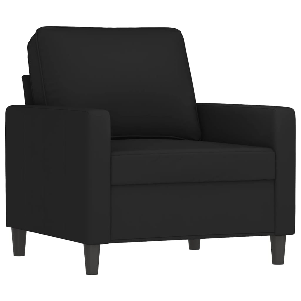Vidaxl 4-Cz. Relaxation Set With Cushions, Black, Velvet