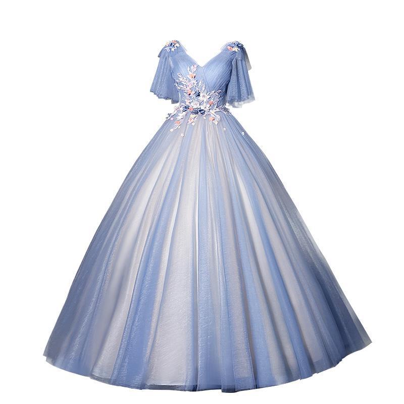 Women's A-line Ball Gown for Vocal Performances - Elegant Stage Hosting Costume