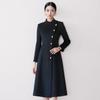 Women's Tluoman Professional Waist-Cinched Wool Blend Coat