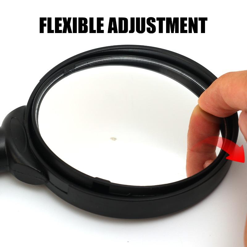 1/2PCS 360 Rotatable Adjustable Rearview Mirror Motorcycle Bendable Hose Mountain Road Bike Rearview Handlebar Grips Mirrors