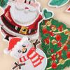 Embroidery label Embroidery sticker Clothing accessories Santa tree sequins love patch cloth sticker