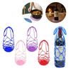 Washable Silicone Wine Bottle Storage Bag Reusable Water Bottle Tote Bags Cup Mat Wine Bottle Mesh Basket For Picnic Organizer