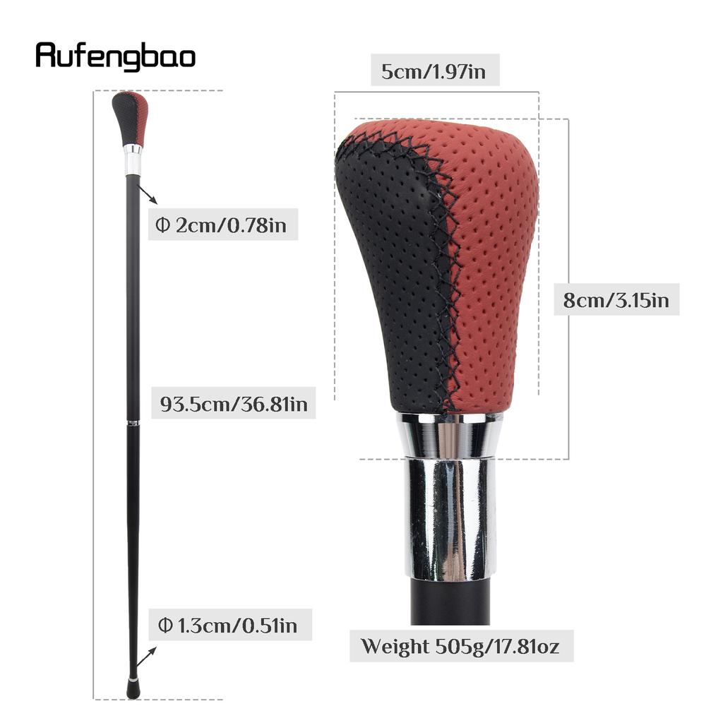 Black Red Number Silver Walking Cane Fashion Decorative Walking Stick Gentleman Elegant Cosplay Cane Crosier 93cm