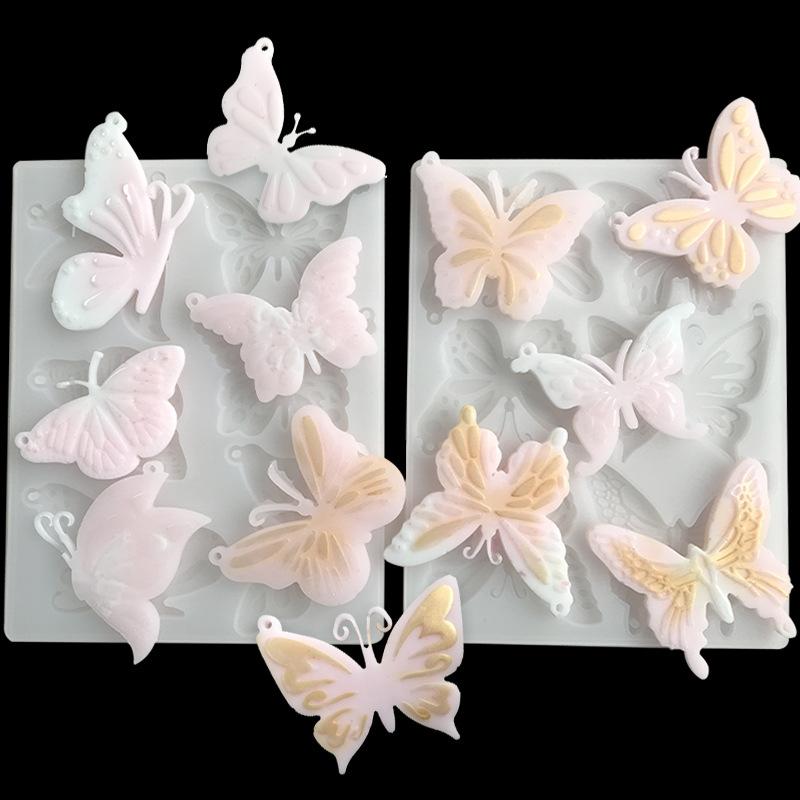 1Pc Butterfly Silicone Mold Diy Keyrings Eardrop Mold Jewelry Making Tools