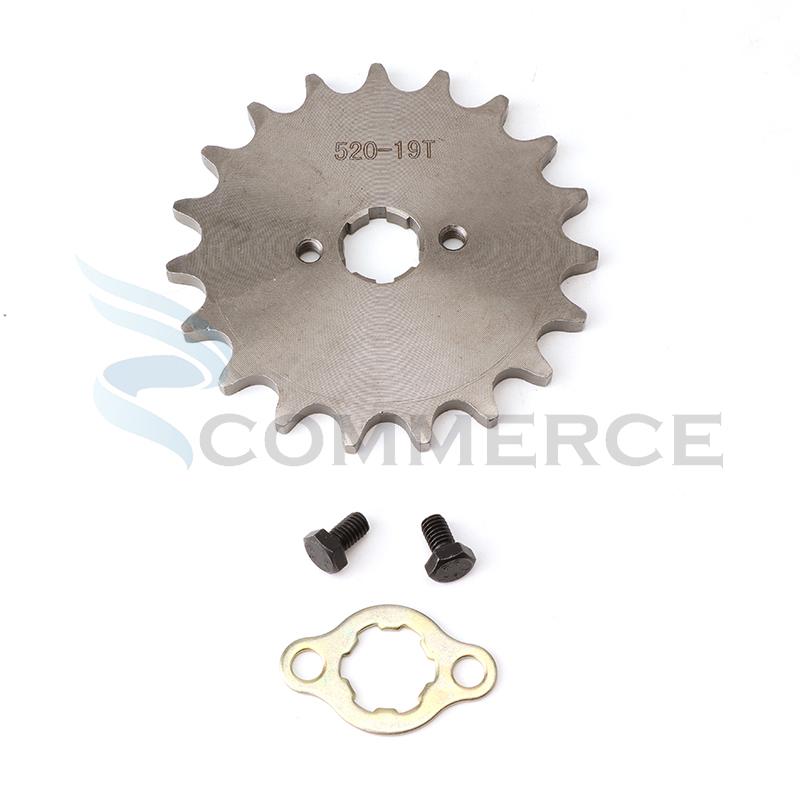 520# 20MM 10 11 12 13 14 15 16 18 19 20 21 22 Tooth Front Engine Sprocket for 150 200 250cc ATV Quad Dirt Bike Motorcycle Parts