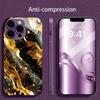 Electroplated Silver Tempered Glass Phone Case for iPhone Case for 11/12/13/14/15/16/17 Pro MAX