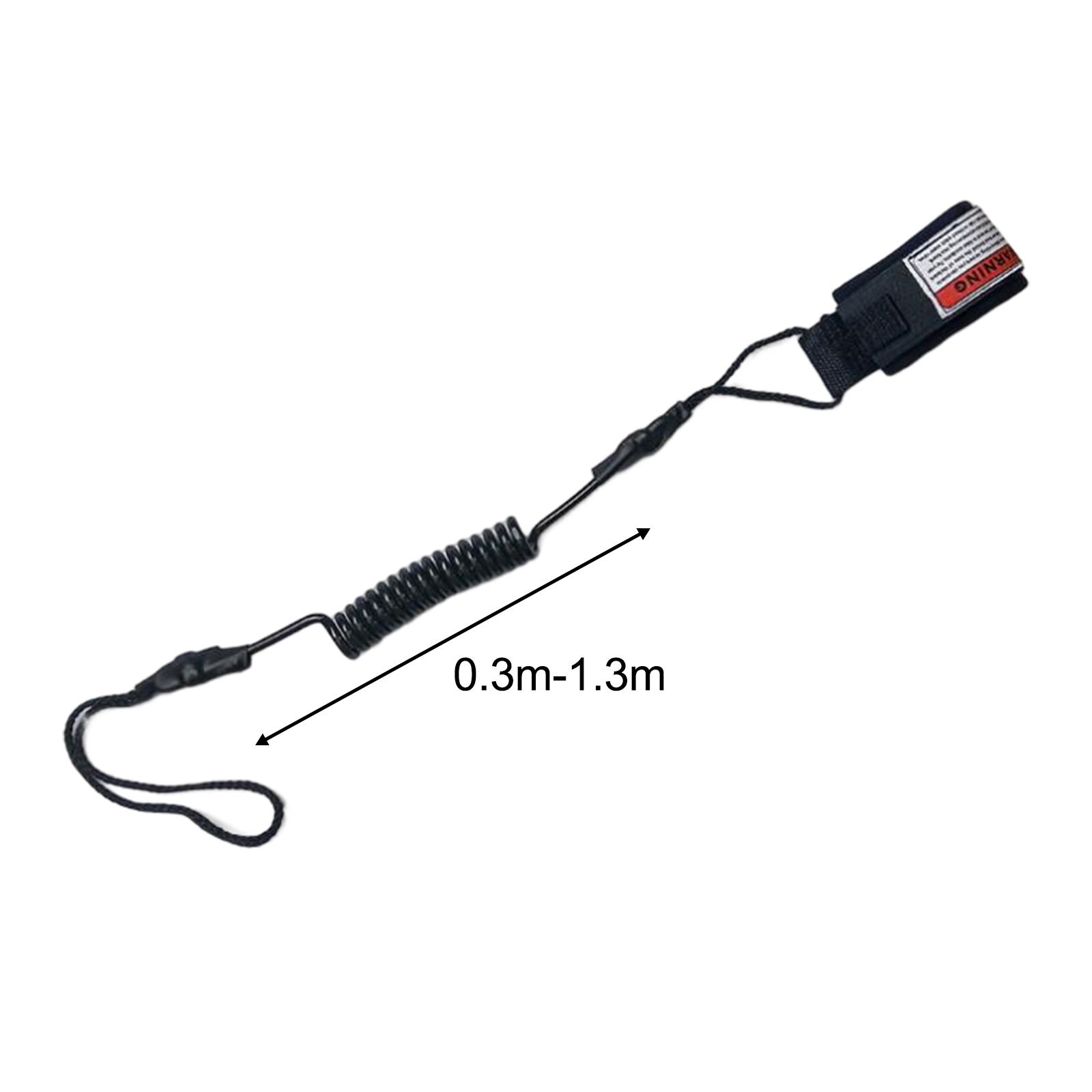 

Coiled Surfboard Leash Surfing Stand UP Paddle Board Ankle Leash Sup Board Foot Leg Rope Surfboard Raft Kayak Rope чорний