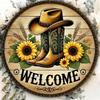 Rodeo Ranch Retro Metal Tin Sign 8x8 Inch Vintage Cowboy Wall Art Rustic Western Bar Decor Farmhouse Kitchen Cabin Lodge