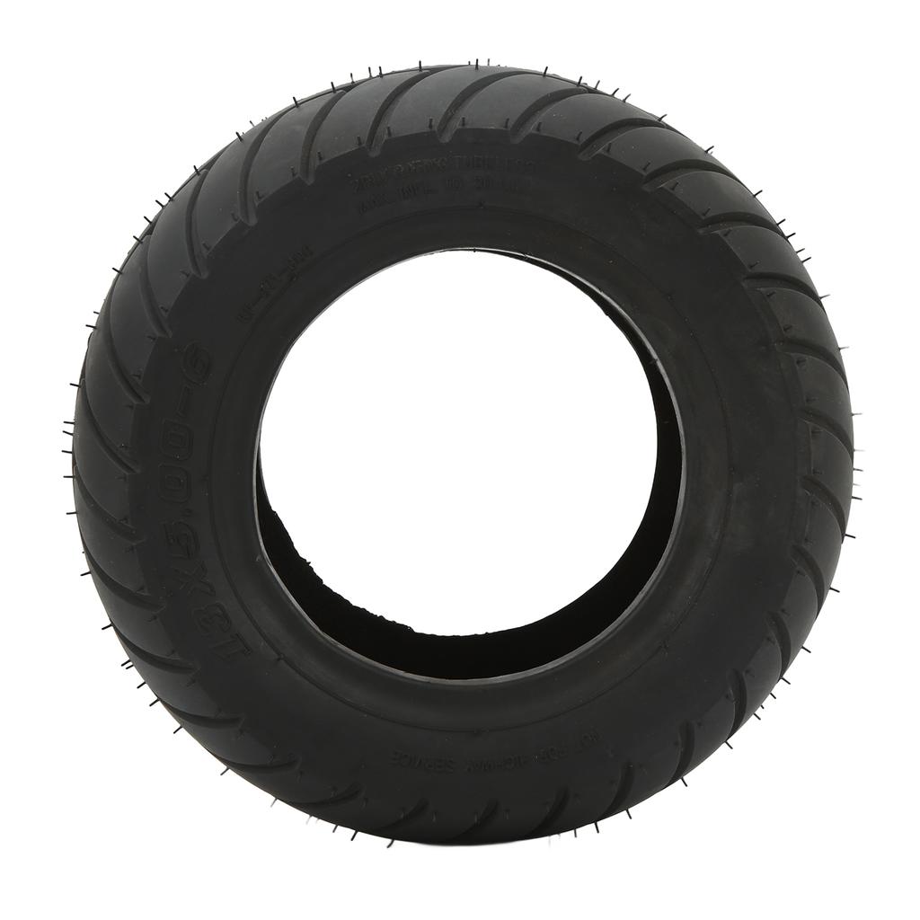 Rubber Tire Shock Absorption Anti Skid Vacuum Tubeless Tire Replacement for Go Kart Electric Scooter 13in