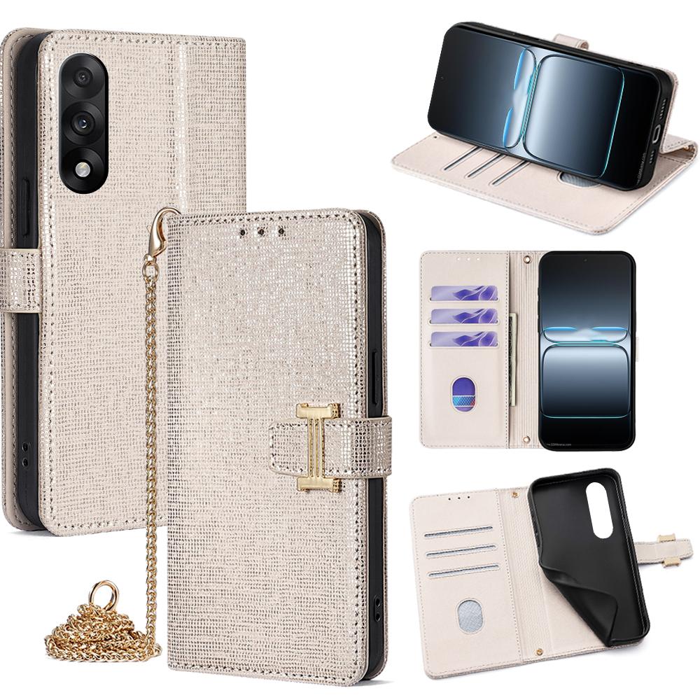 For OnePlus Nord 5 5G/Ace 5 Ultra 5G Case Wallet Sequins Leather Crossbody Phone Cover