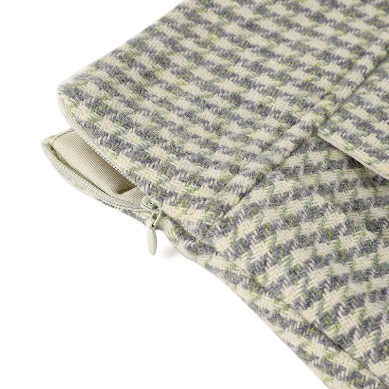 ELLE KIDS Girls' Houndstooth Pleated High-Waist Skirt