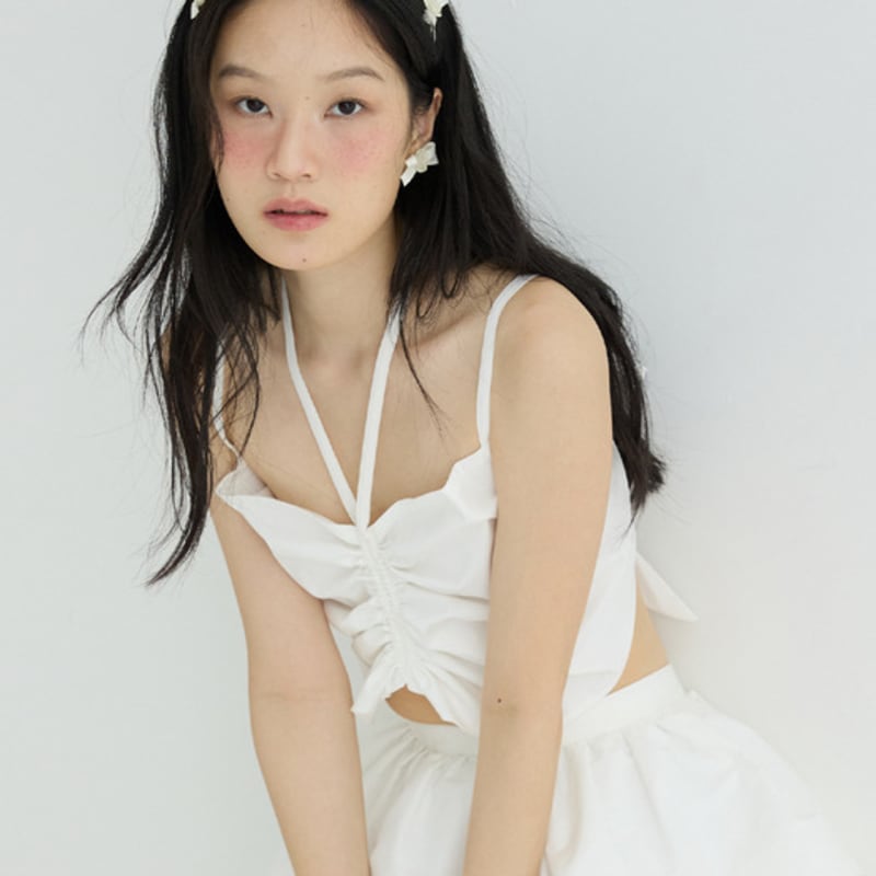 LOVUEE Frost Rose Headband with Cream color Bows