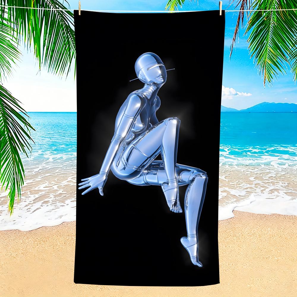 Towel Microfiber Beach Towel, Quick-Dry, Sand-Free, Ultra-Fine Fiber, Super Soft. H-Hajime Sorayamas