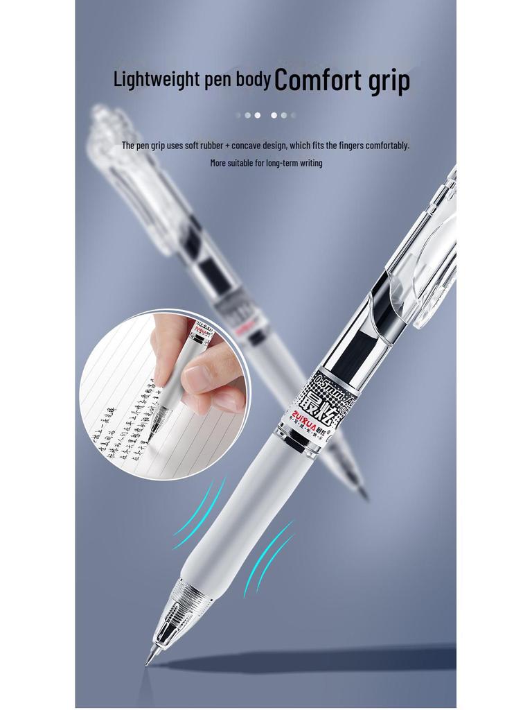 Black and Red Boxed 0.5mm Gel Pen for Exams and Office Use