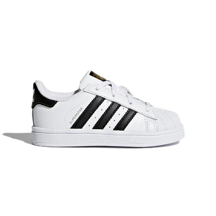 adidas Originals Superstar Abrasion Resistant Abrasion Resistant Low Top Toddler Shoes White Black Gold BB9076