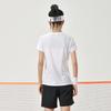 Li Ning Striped Breathable Crew Neck Short Sleeve T-Shirt Men Tops White AAYU137-2