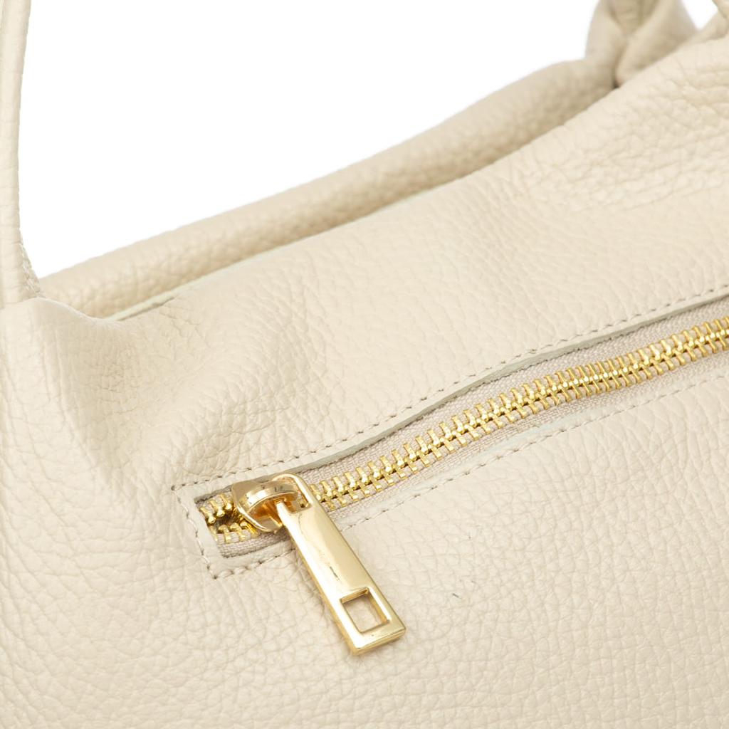Vera Pelle Bolsa Leather Shoulder Bag, Ruda