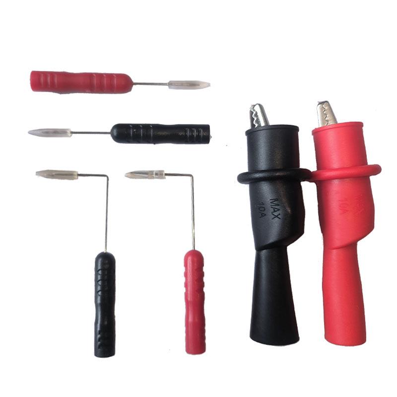0.7mm Ultra-Fine Test Back Needle Probe, 2mm Hole, Puncture Probe, 6-Piece Set for Automotive Maintenance