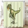 T-Rex Duschvorhang Lustige Dinosaurier Badezimmer Dekoration Jurassic Park Thema Waschraum Vorhang Neuheit Geschenk Heimdekoration