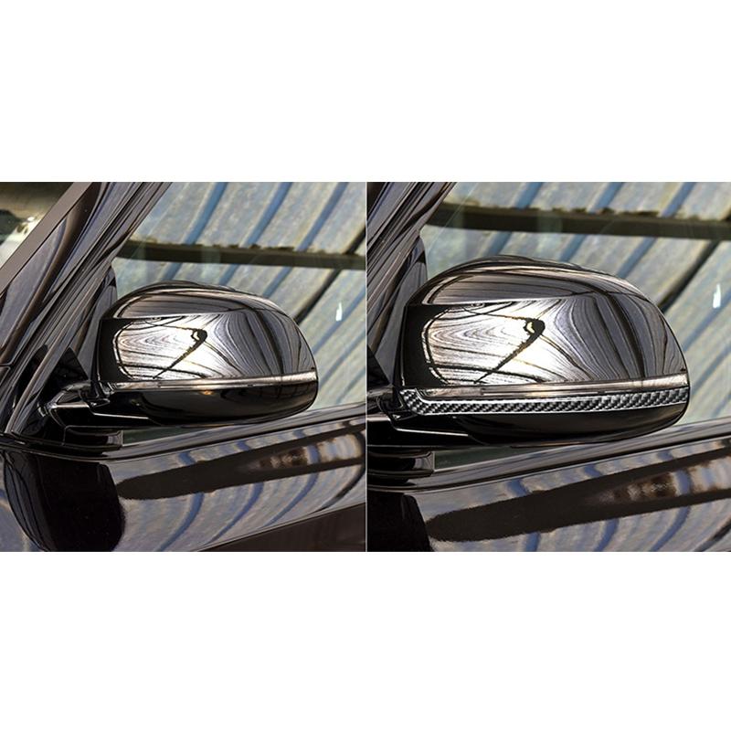 For BMW X5 X6 F15 F16 14-18 2pc Real Carbon Fiber Mirror Cover Moulding Side Mirror Wing Mirror Cover