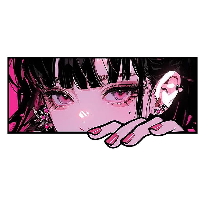 Anime Augen Rücklicht Aufkleber: Einzigartige Rennrad- & Autodekoration