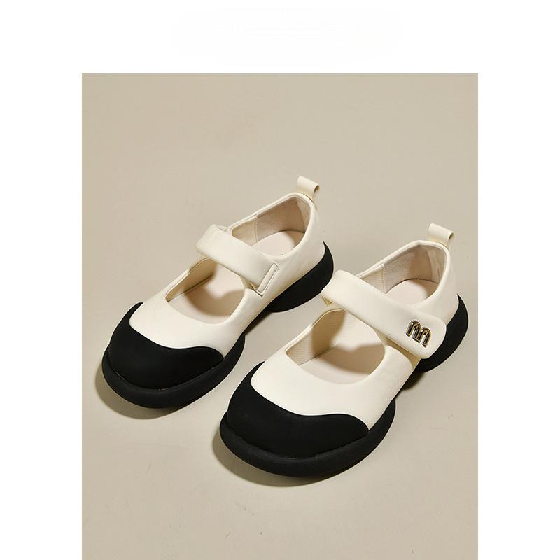 Mary Jane shoes women's 2025 new spring and summer sandals platform-soled small leather shoes Velcro not tired feet women's shoes soft-soled single s