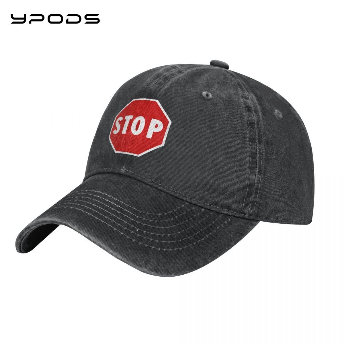 

Stop Baseball Cotton Cap Unisex Women Design Hat Trucker Snapback Dad Hats Cap