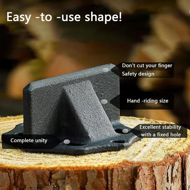 Mini Heavy Duty Manual Wood Splitter Small Durable Wood Splitter Wedge Black Divider Firewood Kindling Splitter Camping