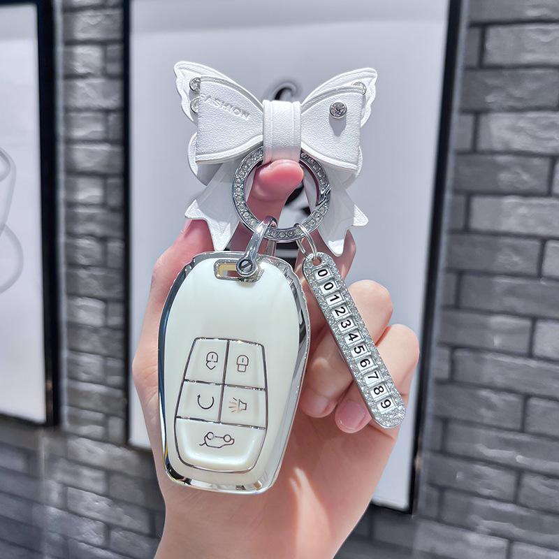 Tpu Car Remote Key Case Cover Protect Shell Fob For Southeast Soueast Dx3 Dx7 Braun Lingzhi V5 Lingshi V6 Lingyue V3 Accessories