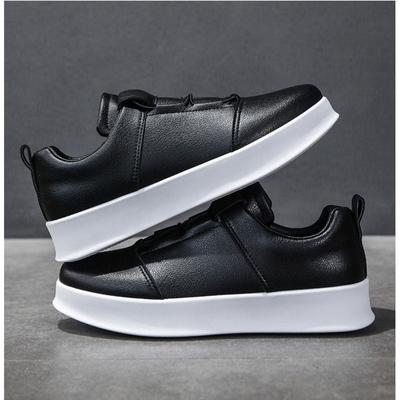 Men's Sneakers Elastic Casual Flat Sole Shoes for Youth Lightweight Daily/Campus Walking Footwear Versatile Streetwear Design