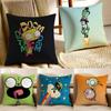 Animation I-Invader Cushion Cover Pillowcase Anti-Dustmite Living Room Sofa Decor Cushion Room