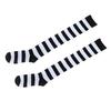 Cute Pink Blue Lolita Striped Stockings For Women Lovely School Girls Knee High Long Stockings Cosplay Anime Student Socks