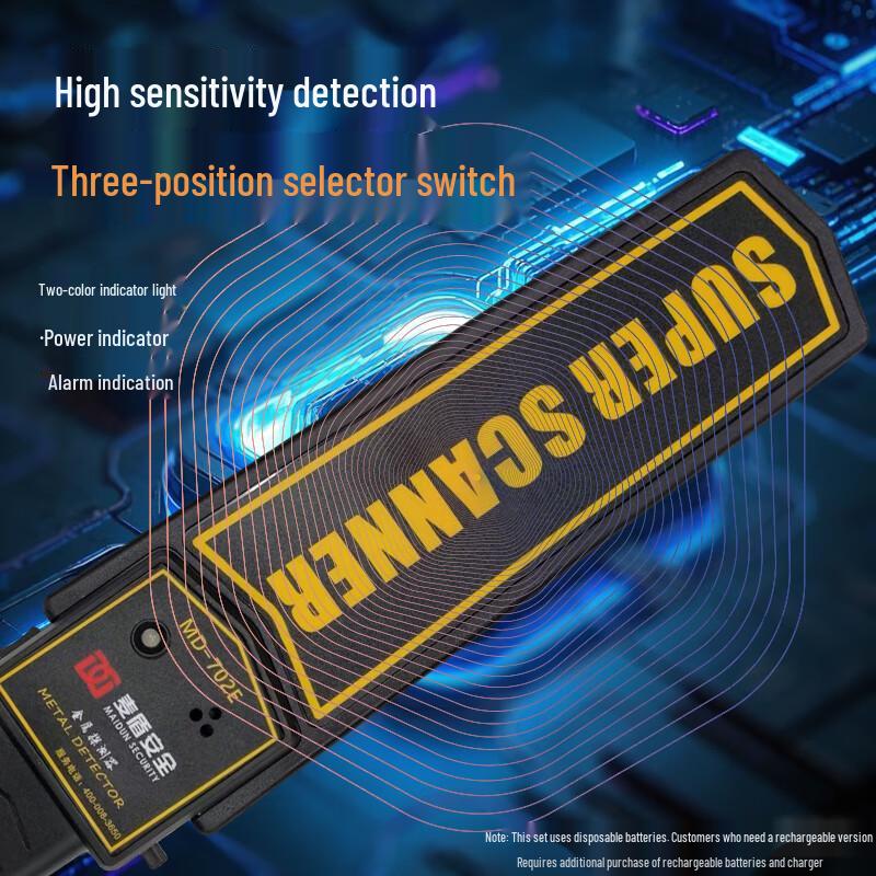 MaiDun MD-702E High-Sensitivity Handheld Metal Detector (CN Version)