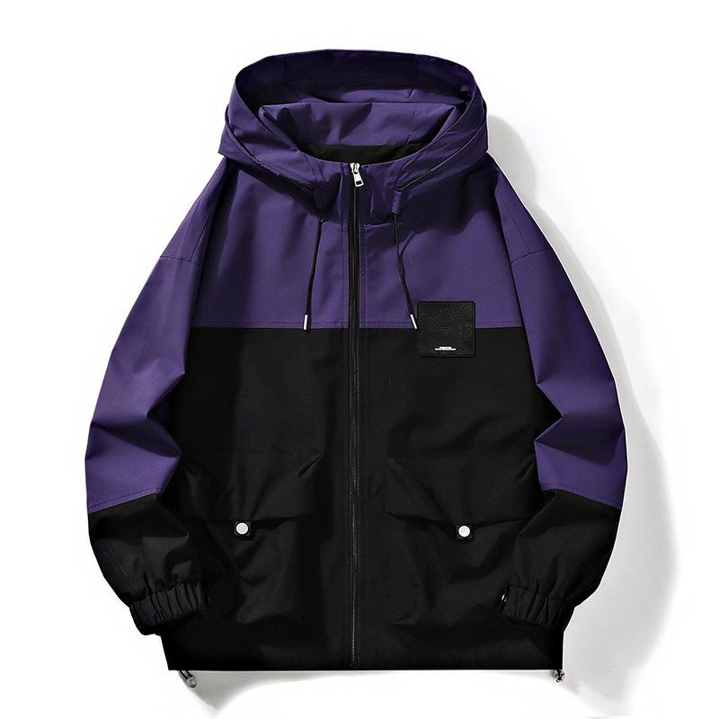 

Осенние мужские топы, куртки, весенние и осенние модные брендовые куртки с капюшоном, повседневные и универсальные мужские топы 4XL